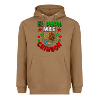 Toasted Coconut El Papa Mas Chingon Mexican Flag Heavyweight Hoodie - LillyAllenDesigns