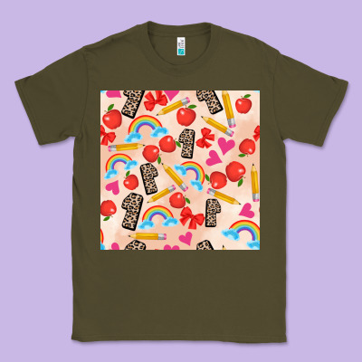 Back To School Seamless Pattern 1 (3600x3600) Classic Tee Designed By Adodesignshop