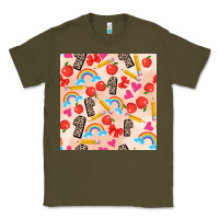 Army Green back to school seamless pattern 1 (3600x3600) Classic Tee - AdoDesignShop