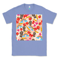 Colony Blue back to school seamless pattern 1 (3600x3600) Classic Tee - AdoDesignShop