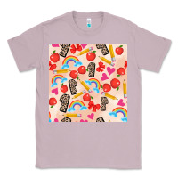 Lilac back to school seamless pattern 1 (3600x3600) Classic Tee - AdoDesignShop