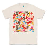 Natural back to school seamless pattern 1 (3600x3600) Classic Tee - AdoDesignShop
