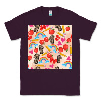 Plum back to school seamless pattern 1 (3600x3600) Classic Tee - AdoDesignShop