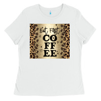 White but first coffee Ladies Tee - JahusDesignShop
