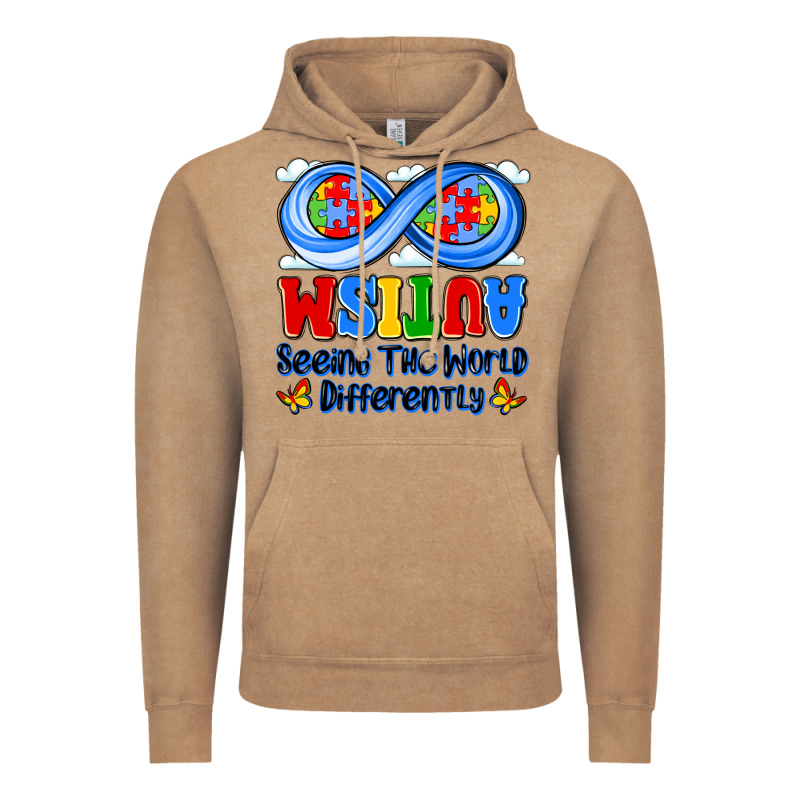 Autism Infinity Seeing The World Differently Vintage Hoodie by JahusDesignShop | Teevron