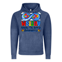 Vintage Denim autism infinity seeing the world differently Vintage Hoodie - JahusDesignShop
