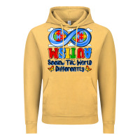 Vintage Mustard autism infinity seeing the world differently Vintage Hoodie - JahusDesignShop