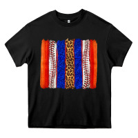 Black baseball brush strokes Heavy Core Tee - texasbilliewilder