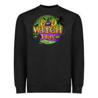 Black bad witch vibes Heavyweight Sweatshirt - BundleAndBundleShop