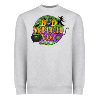 Heather Grey bad witch vibes Heavyweight Sweatshirt - BundleAndBundleShop