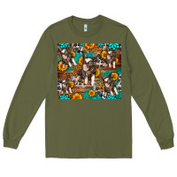 Army Green Western Pigs Long Sleeve Tee - LillyAllenDesigns