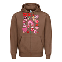 Chestnut cute valentines day Zipper Hoodie - MaliasSmallBusiness