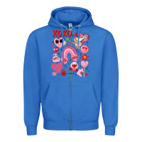 True Royal cute valentines day Zipper Hoodie - MaliasSmallBusiness