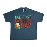 Midnight Navy our first father's day Urban Heavy Tee - Artiststas