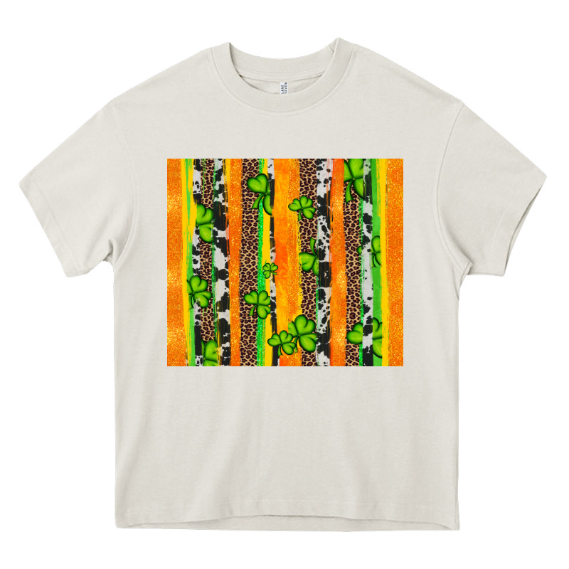 St Patricks Shamrock With Cowhide Heavy Core Tee by Artiststas | Teevron