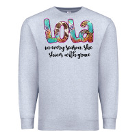 Heather Grey lola Premium Sweatshirt - Artiststas