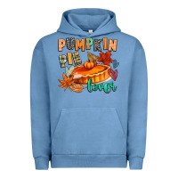 Pigment Pebble Blue pumpkin pie lover Urban Hoodie - CowGirlArtShop