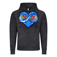 Vintage Black infinity heart autism awareness Vintage Hoodie - JahusDesignShop