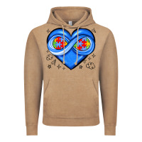 Vintage Coffee infinity heart autism awareness Vintage Hoodie - JahusDesignShop