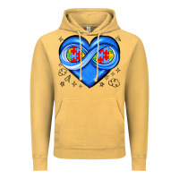 Vintage Mustard infinity heart autism awareness Vintage Hoodie - JahusDesignShop