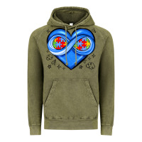 Vintage Olive infinity heart autism awareness Vintage Hoodie - JahusDesignShop