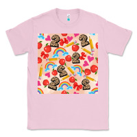 Bubblegum Pink back to school seamless pattern 2 (3600x3600) Classic Tee - AdoDesignShop