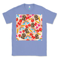 Colony Blue back to school seamless pattern 2 (3600x3600) Classic Tee - AdoDesignShop