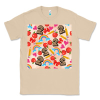 Mushroom back to school seamless pattern 2 (3600x3600) Classic Tee - AdoDesignShop