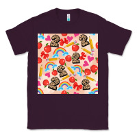Plum back to school seamless pattern 2 (3600x3600) Classic Tee - AdoDesignShop
