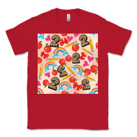 Red back to school seamless pattern 2 (3600x3600) Classic Tee - AdoDesignShop