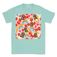 Seafoam back to school seamless pattern 2 (3600x3600) Classic Tee - AdoDesignShop