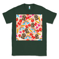 Sports Green back to school seamless pattern 2 (3600x3600) Classic Tee - AdoDesignShop