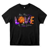 Black for the love of the game basketball Heavy Core Tee - Zillion Design Studio