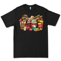Black school bus driver coffee cups Premium Tee - texasbilliewilder