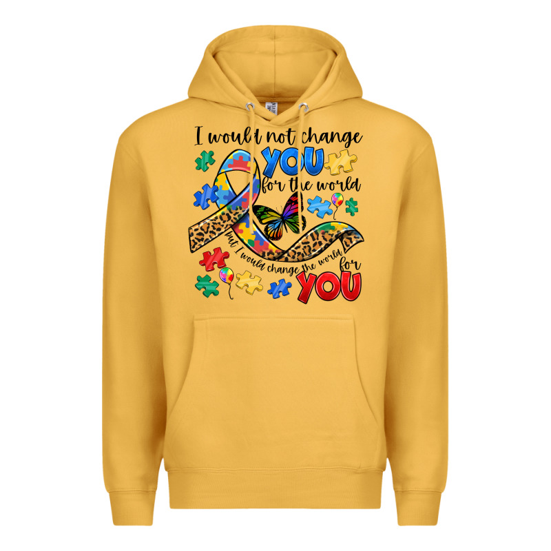 I Would Not Change You Autism Premium Hoodie by JahusDesignShop | Teevron