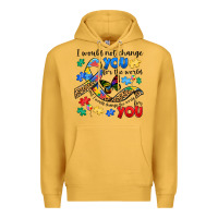 Mustard i would not change you autism Premium Hoodie - JahusDesignShop