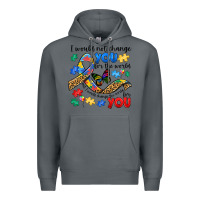 Rock i would not change you autism Premium Hoodie - JahusDesignShop