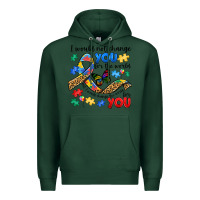 Sports Green i would not change you autism Premium Hoodie - JahusDesignShop