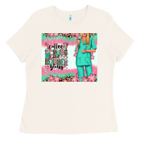 Bone coffee scrubs rubber gloves nurse Ladies Tee - RanaPortraitStore
