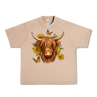 Burro sunflowers long haired cow Urban Heavy Tee - Jasminsmagicworld