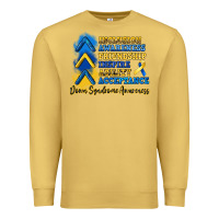 Antique Gold down syndrome awareness Premium Sweatshirt - Artiststas