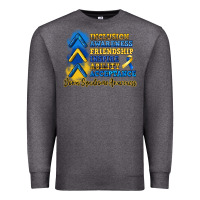 Charcoal Heather down syndrome awareness Premium Sweatshirt - Artiststas