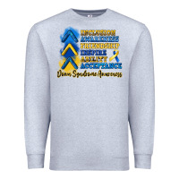 Heather Grey down syndrome awareness Premium Sweatshirt - Artiststas