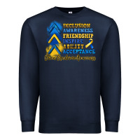 Navy down syndrome awareness Premium Sweatshirt - Artiststas