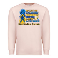 Pale Pink down syndrome awareness Premium Sweatshirt - Artiststas