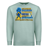 Seafoam down syndrome awareness Premium Sweatshirt - Artiststas