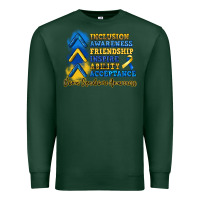 Sports Green down syndrome awareness Premium Sweatshirt - Artiststas