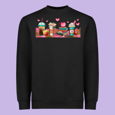 Teacher Fuel Coffee Cups Heavyweight Sweatshirt Designed By Jasminsmagicworld