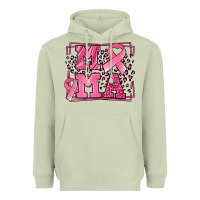 Matcha Breast Cancer Awareness mama ribbon Heavyweight Hoodie - LillyAllenDesigns