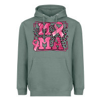 Sage Breast Cancer Awareness mama ribbon Heavyweight Hoodie - LillyAllenDesigns